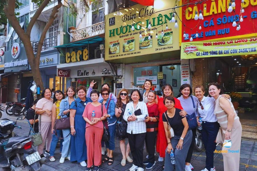 Local restaurant in Hanoi, Vietnam - Auasia Travel’s Testimonials